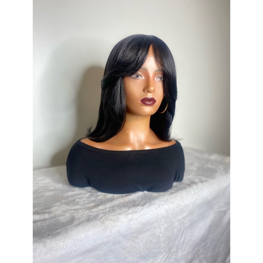 JOURNEY| 12” CURTAIN BANG FULL CAP WIG